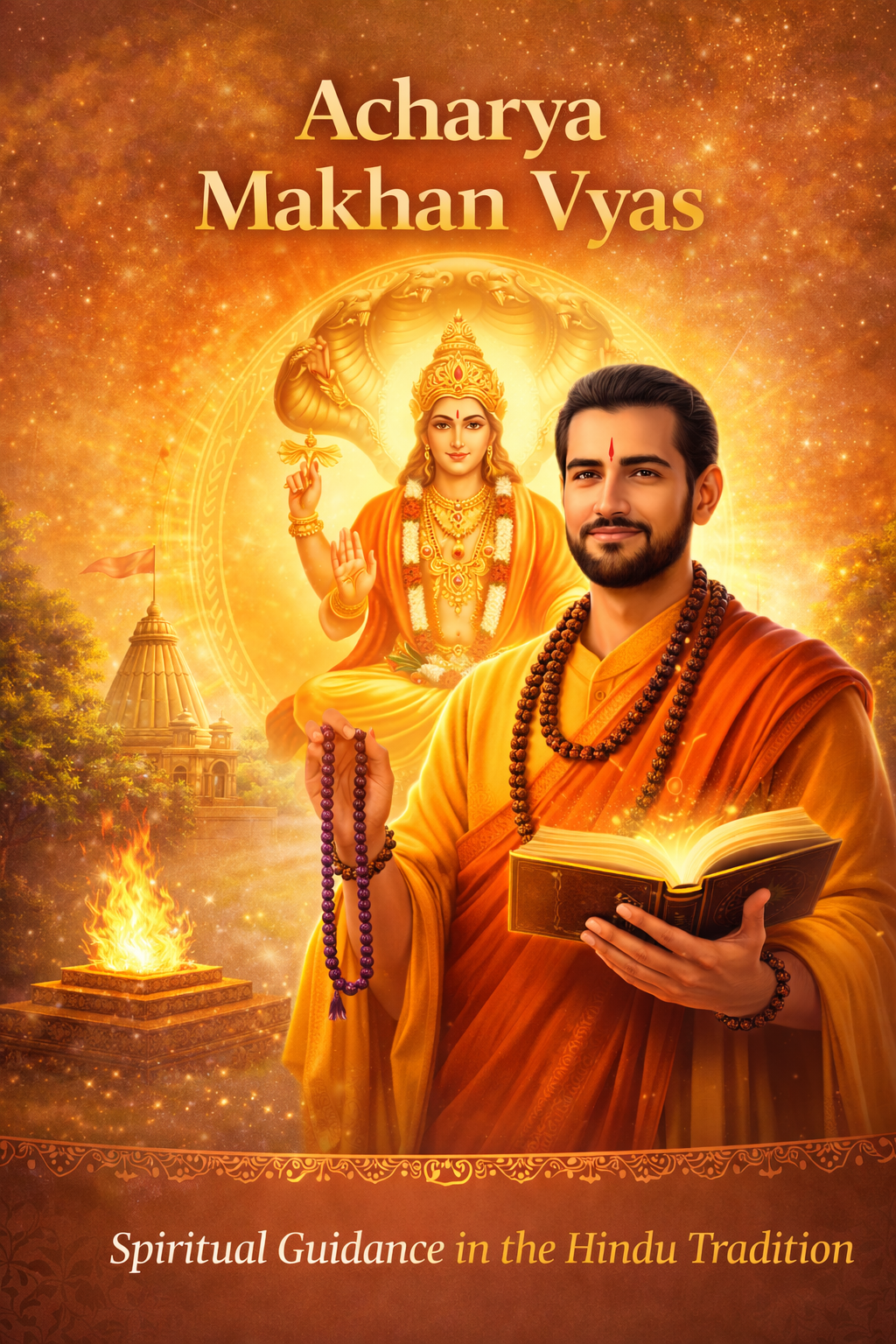 Screenshot of Acharya Makhan Vyas website